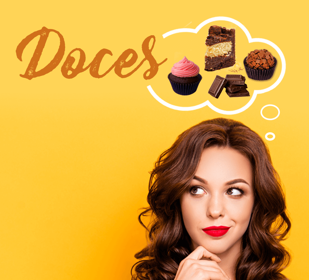 Mulher pensando em doces