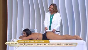 Luciana Sensini com o Zfield no Super Pop