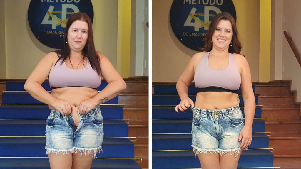 gordura localizada antes e depois